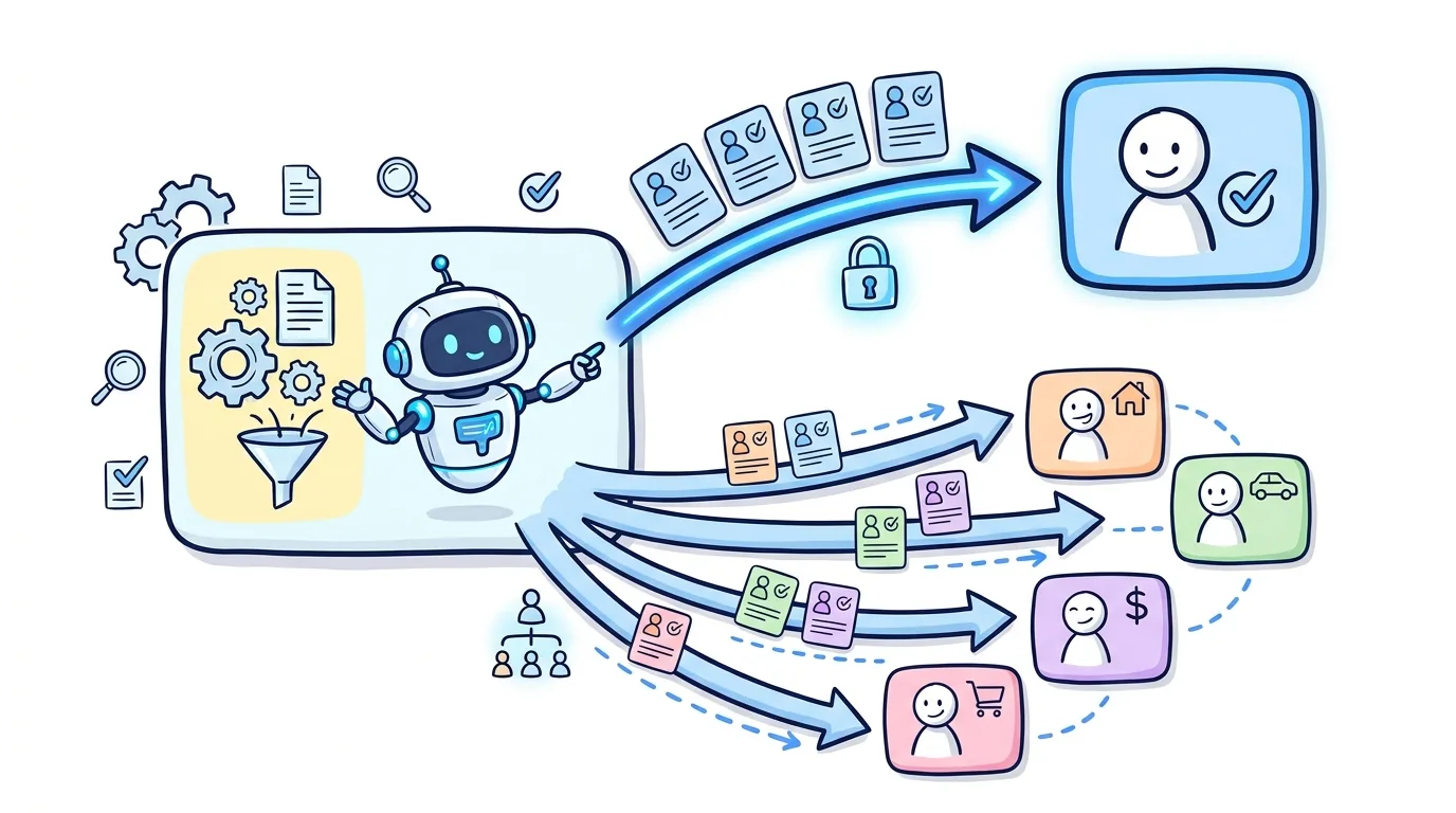 Blended exclusive and shared lead distribution model